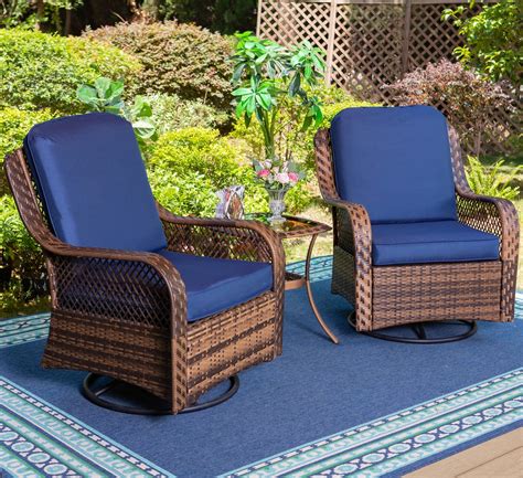 outdoor swivel chairs with ottoman